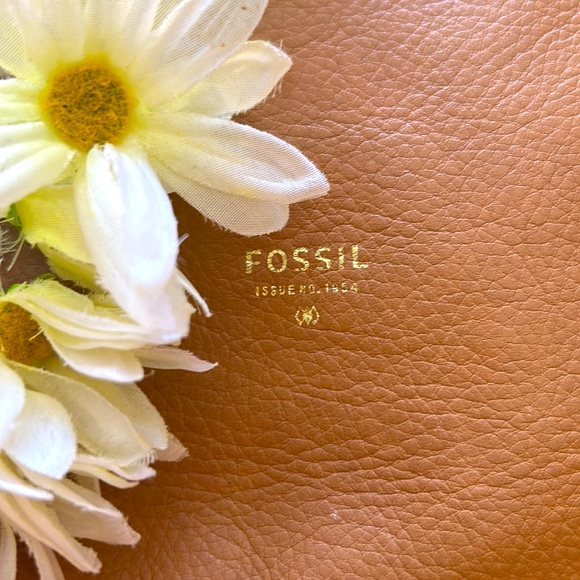 FOSSIL🍁LEATHER HOBO Shoulder Bag PURSE🤎ZB6459 Single Strap w/Pockets - Picture 2 of 13